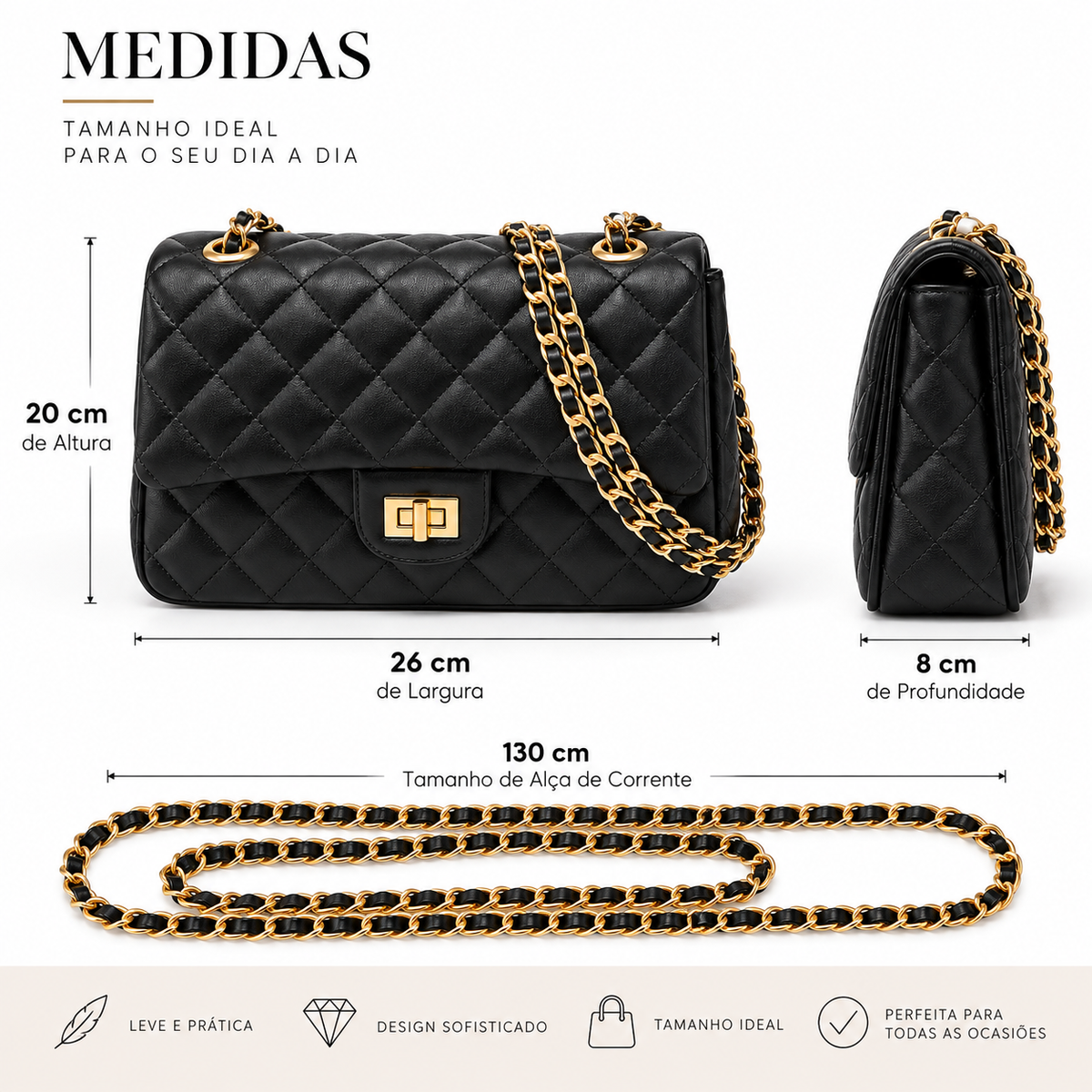 Bolsa Feminina Transversal