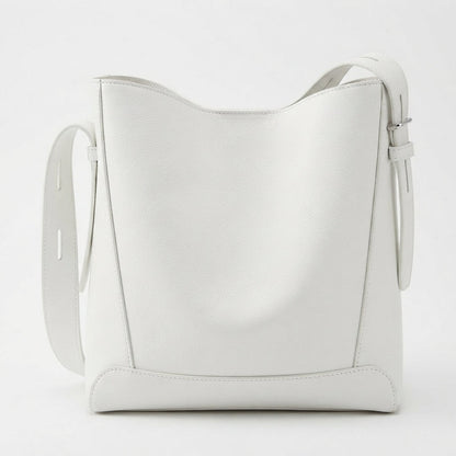 Bolsa Feminina de Ombro em Couro PU Grande Capacidade Impermeável Modelo Belle