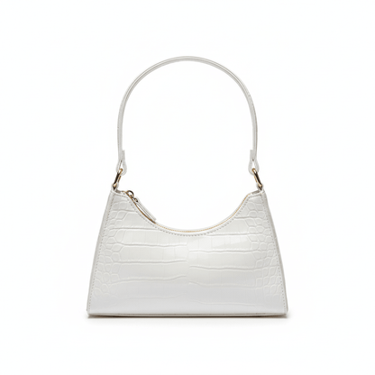 Bolsa Feminina de Ombro Textura Croco Modelo Rouge